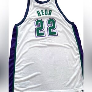 Reebok White and Purple Sports Jersey